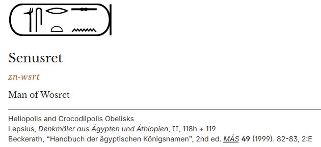 Zen Wosret cartouche